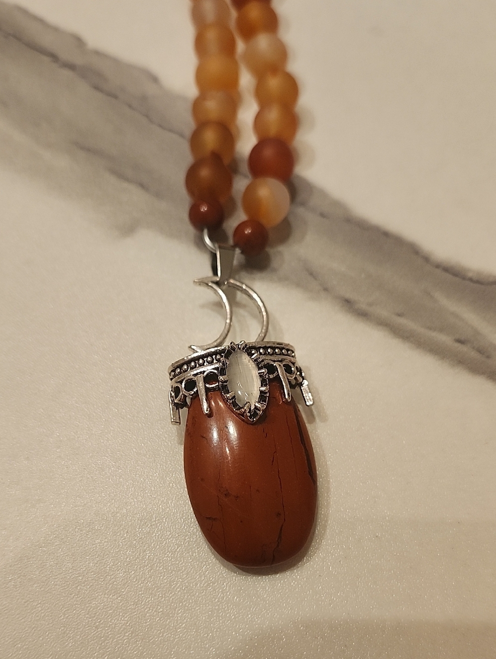 Handcrafted Moonfire Current Necklace - Picture 1 of 6